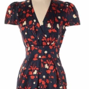 Hi There by Karen Walker Red & Blue Dress